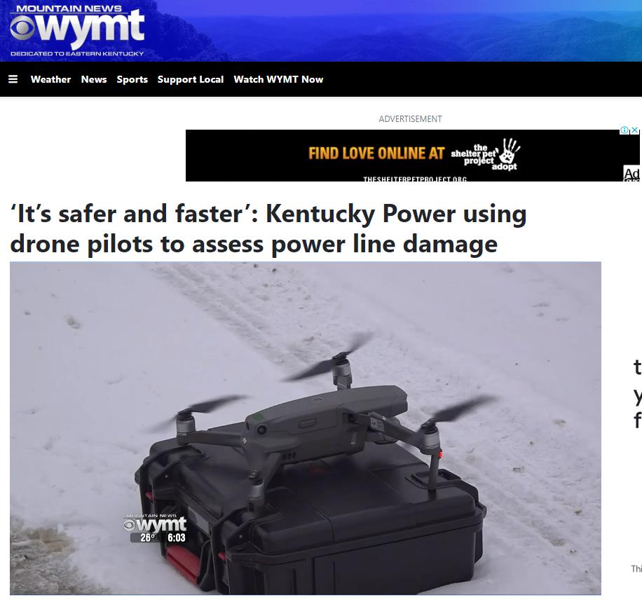 “不想让人受伤！”寒潮中，美国肯塔基州为恢复供电用上大疆无人机